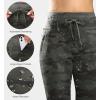 imageG Gradual Womens Fleece Lined Joggers High Waisted Water Resistant Thermal Winter Sweatpants Running Hiking PocketsGreen Camo