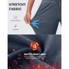 imageG Gradual Womens Fleece Lined Joggers High Waisted Water Resistant Thermal Winter Sweatpants Running Hiking PocketsHeather Dusty Blue