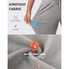 imageG Gradual Womens Fleece Lined Joggers High Waisted Water Resistant Thermal Winter Sweatpants Running Hiking PocketsHeather Medium Grey