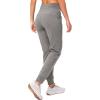 imageG Gradual Womens Fleece Lined Joggers High Waisted Water Resistant Thermal Winter Sweatpants Running Hiking PocketsHeather Medium Grey