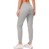 imageG Gradual Womens Fleece Lined Joggers High Waisted Water Resistant Thermal Winter Sweatpants Running Hiking PocketsLight Grey