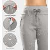 imageG Gradual Womens Fleece Lined Joggers High Waisted Water Resistant Thermal Winter Sweatpants Running Hiking PocketsLight Grey