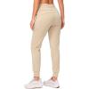 imageG Gradual Womens Fleece Lined Joggers High Waisted Water Resistant Thermal Winter Sweatpants Running Hiking PocketsLight Khaki