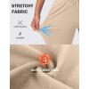 imageG Gradual Womens Fleece Lined Joggers High Waisted Water Resistant Thermal Winter Sweatpants Running Hiking PocketsLight Khaki