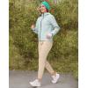 imageG Gradual Womens Fleece Lined Joggers High Waisted Water Resistant Thermal Winter Sweatpants Running Hiking PocketsLight Khaki