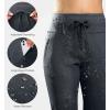 imageG Gradual Womens Fleece Lined Joggers High Waisted Water Resistant Thermal Winter Sweatpants Running Hiking PocketsMelanite