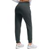 imageG Gradual Womens Fleece Lined Joggers High Waisted Water Resistant Thermal Winter Sweatpants Running Hiking PocketsMelanite