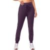 imageG Gradual Womens Fleece Lined Joggers High Waisted Water Resistant Thermal Winter Sweatpants Running Hiking PocketsPurple