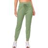 imageG Gradual Womens Fleece Lined Joggers High Waisted Water Resistant Thermal Winter Sweatpants Running Hiking PocketsSage