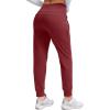 imageG Gradual Womens Fleece Lined Joggers High Waisted Water Resistant Thermal Winter Sweatpants Running Hiking PocketsSavannah Red