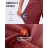imageG Gradual Womens Fleece Lined Joggers High Waisted Water Resistant Thermal Winter Sweatpants Running Hiking PocketsSavannah Red