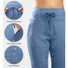 imageG Gradual Womens Fleece Lined Joggers High Waisted Water Resistant Thermal Winter Sweatpants Running Hiking PocketsSlate Blue