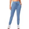 imageG Gradual Womens Fleece Lined Joggers High Waisted Water Resistant Thermal Winter Sweatpants Running Hiking PocketsSlate Blue