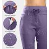 imageG Gradual Womens Fleece Lined Joggers High Waisted Water Resistant Thermal Winter Sweatpants Running Hiking PocketsVintage Purple
