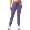 imageG Gradual Womens Fleece Lined Joggers High Waisted Water Resistant Thermal Winter Sweatpants Running Hiking PocketsVintage Purple