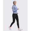 imageG Gradual Womens Fleece Lined Winter Leggings with Pockets Water Resistant High Waisted Thermal Warm Pants Running HikingBlack