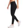 imageG Gradual Womens Fleece Lined Winter Leggings with Pockets Water Resistant High Waisted Thermal Warm Pants Running HikingBlack