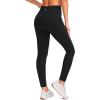imageG Gradual Womens Fleece Lined Winter Leggings with Pockets Water Resistant High Waisted Thermal Warm Pants Running HikingBlack
