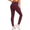 imageG Gradual Womens Fleece Lined Winter Leggings with Pockets Water Resistant High Waisted Thermal Warm Pants Running HikingCwine