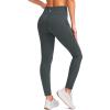 imageG Gradual Womens Fleece Lined Winter Leggings with Pockets Water Resistant High Waisted Thermal Warm Pants Running HikingDark Grey
