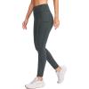imageG Gradual Womens Fleece Lined Winter Leggings with Pockets Water Resistant High Waisted Thermal Warm Pants Running HikingDark Grey