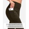 imageG Gradual Womens Fleece Lined Winter Leggings with Pockets Water Resistant High Waisted Thermal Warm Pants Running HikingEspresso