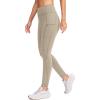 imageG Gradual Womens Fleece Lined Winter Leggings with Pockets Water Resistant High Waisted Thermal Warm Pants Running HikingKhaki