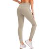 imageG Gradual Womens Fleece Lined Winter Leggings with Pockets Water Resistant High Waisted Thermal Warm Pants Running HikingKhaki