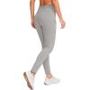 imageG Gradual Womens Fleece Lined Winter Leggings with Pockets Water Resistant High Waisted Thermal Warm Pants Running HikingLight Grey