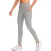 imageG Gradual Womens Fleece Lined Winter Leggings with Pockets Water Resistant High Waisted Thermal Warm Pants Running HikingLight Grey
