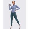 imageG Gradual Womens Fleece Lined Winter Leggings with Pockets Water Resistant High Waisted Thermal Warm Pants Running HikingMisty Cyan Blue
