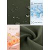 imageG Gradual Womens Fleece Lined Winter Leggings with Pockets Water Resistant High Waisted Thermal Warm Pants Running HikingOlive Green