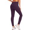 imageG Gradual Womens Fleece Lined Winter Leggings with Pockets Water Resistant High Waisted Thermal Warm Pants Running HikingPurple