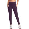 imageG Gradual Womens Fleece Lined Winter Leggings with Pockets Water Resistant High Waisted Thermal Warm Pants Running HikingPurple