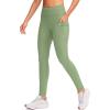 imageG Gradual Womens Fleece Lined Winter Leggings with Pockets Water Resistant High Waisted Thermal Warm Pants Running HikingSage Green