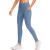 imageG Gradual Womens Fleece Lined Winter Leggings with Pockets Water Resistant High Waisted Thermal Warm Pants Running HikingSlate Blue