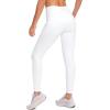 imageG Gradual Womens Fleece Lined Winter Leggings with Pockets Water Resistant High Waisted Thermal Warm Pants Running HikingWhite