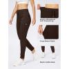 imageG Gradual Womens Joggers Pants with Zipper Pockets Stretch Tapered Athletic Joggers for Women Lounge Jogging WorkoutBrown