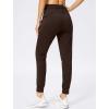 imageG Gradual Womens Joggers Pants with Zipper Pockets Stretch Tapered Athletic Joggers for Women Lounge Jogging WorkoutBrown