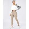 imageG Gradual Womens Joggers Pants with Zipper Pockets Stretch Tapered Athletic Joggers for Women Lounge Jogging WorkoutKhaki
