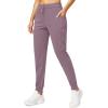 imageG Gradual Womens Joggers Pants with Zipper Pockets Stretch Tapered Athletic Joggers for Women Lounge Jogging WorkoutPink