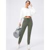 imageG Gradual Womens Joggers Pants with Zipper Pockets Stretch Tapered Athletic Joggers for Women Lounge Jogging WorkoutSage Grey