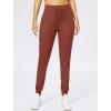 imageG Gradual Womens Joggers Pants with Zipper Pockets Stretch Tapered Athletic Joggers for Women Lounge Jogging WorkoutSavannah Red
