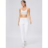 imageG Gradual Womens Joggers Pants with Zipper Pockets Stretch Tapered Athletic Joggers for Women Lounge Jogging WorkoutWhite