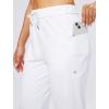 imageG Gradual Womens Joggers Pants with Zipper Pockets Stretch Tapered Athletic Joggers for Women Lounge Jogging WorkoutWhite