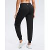 imageG Gradual Womens Joggers Zip Pockets Drawstring Gym Sweatpants High Waisted Tapered Pants for Workout Travel LoungeBlack