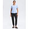 imageG Gradual Womens Joggers Zip Pockets Drawstring Gym Sweatpants High Waisted Tapered Pants for Workout Travel LoungeBlack