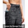 imageG Gradual Womens Joggers Zip Pockets Drawstring Gym Sweatpants High Waisted Tapered Pants for Workout Travel LoungeBlack Camo