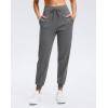 imageG Gradual Womens Joggers Zip Pockets Drawstring Gym Sweatpants High Waisted Tapered Pants for Workout Travel LoungeCharcoal
