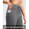 imageG Gradual Womens Joggers Zip Pockets Drawstring Gym Sweatpants High Waisted Tapered Pants for Workout Travel LoungeCharcoal